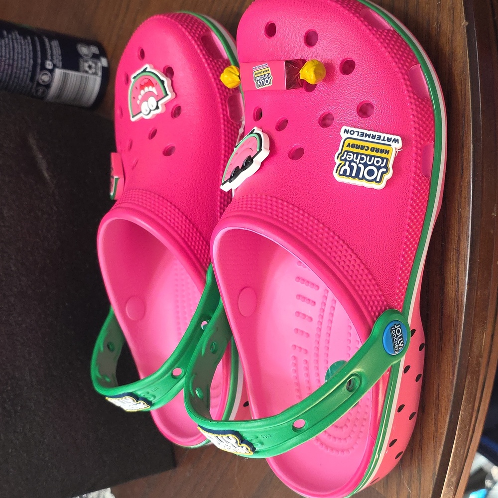 Crocs Limited Edition Watermelon JOLLY RANCHER Classic Clogs Various Sizes